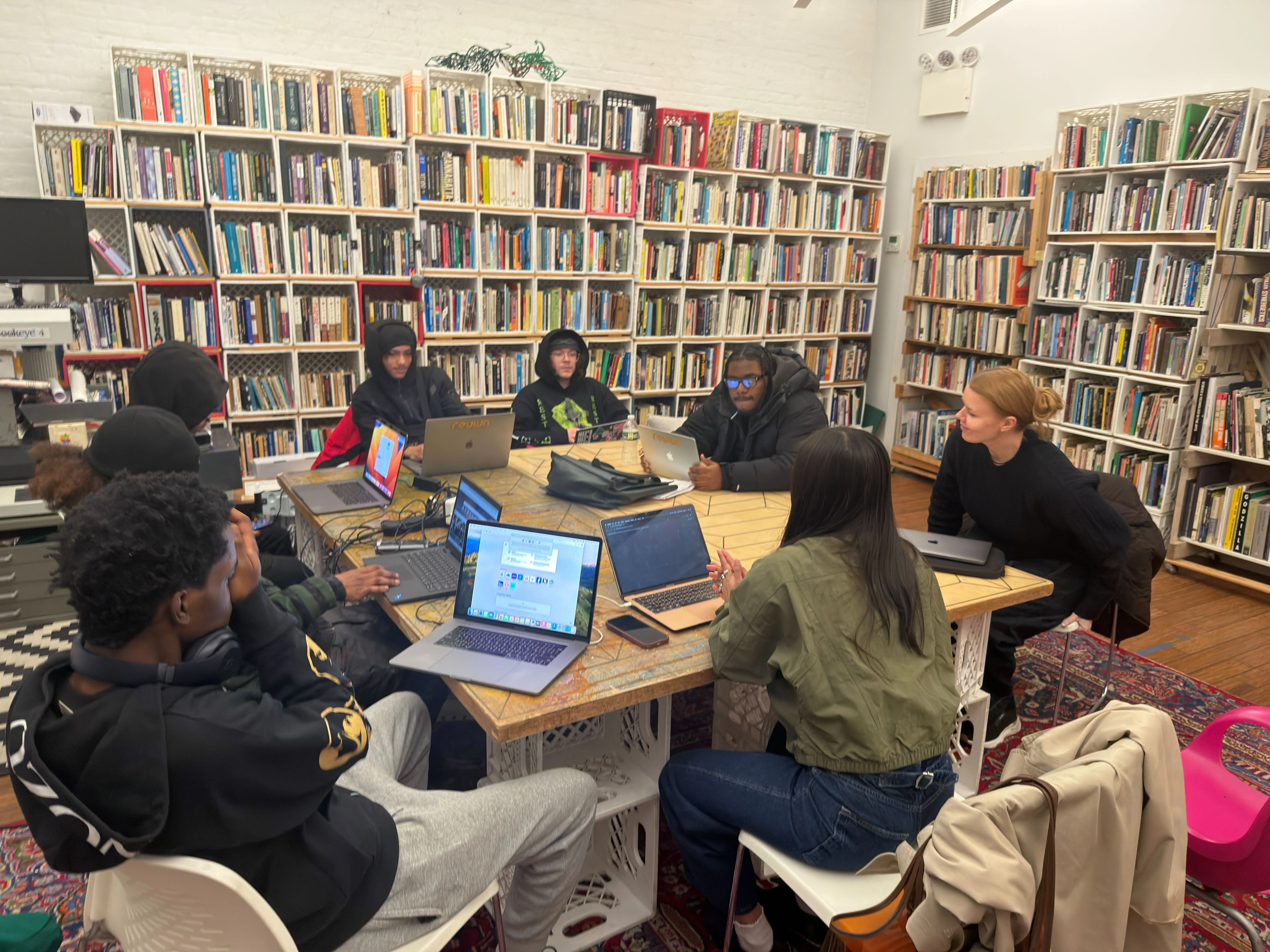 A TECK program session in the Emergent Works library